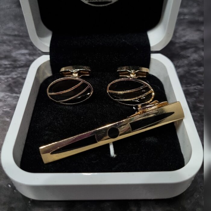 InShot_20250316_111530405 ست دکمه سردست و سنجاق D63 - Image 1