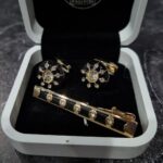 ست دکمه سردست و سنجاق کراوات D57