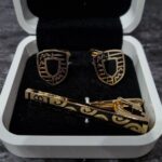 ست دکمه سردست و گیره کراوات D55