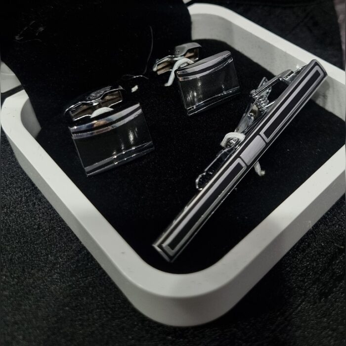 InShot_20250316_112007945 ست دکمه و گیره کراوات D84 - Image 1