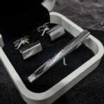 ست دکمه و گیره کراوات D82