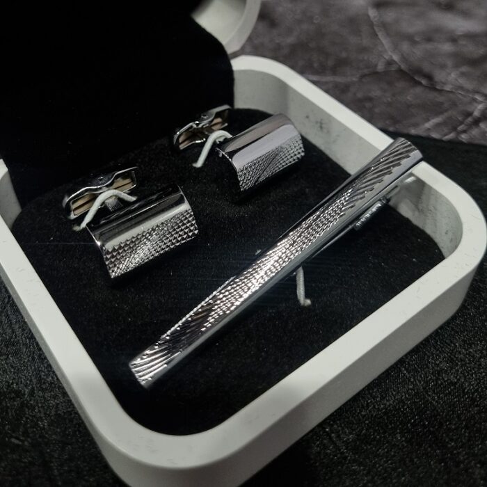 InShot_20250316_112113281 ست دکمه و گیره کراوات D82 - Image 1